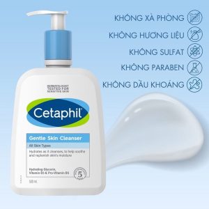 Sữa rửa mặt Cetaphil dịu nhẹ cho da nhạy cảm